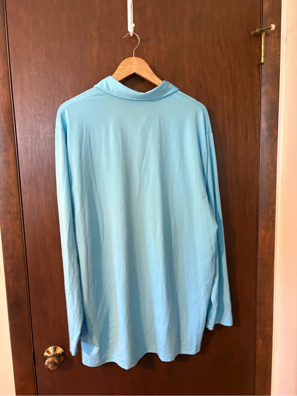 Ralph Lauren RLX Golf Polo Men’s XL Long Sleeve Performance Light Blue